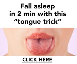 2 minute tongue trick to fall asleep